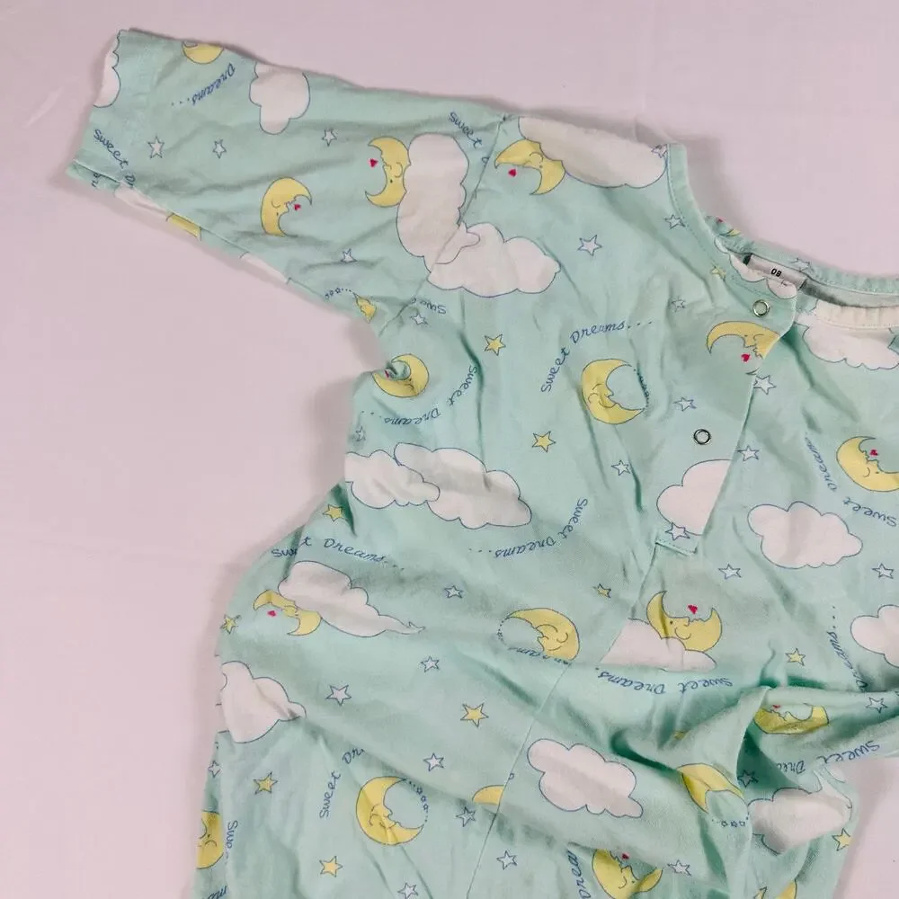 Vintage Sweet Dreams 100% Cotton Gender Neutral Sleep Sack Sz OS